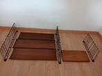 Tomado wandrek boekenrek met teakhouten planken, Huis en Inrichting, Woonaccessoires | Wandplanken en Boekenplanken, Ophalen of Verzenden