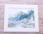 Aquarel van J.E. Lauckner uit 1950, Ophalen of Verzenden
