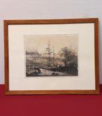 Lithografie Boslandschap ca. 1850, Ophalen of Verzenden
