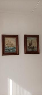 Twee schilderijen, Antiek en Kunst, Kunst | Schilderijen | Klassiek, Ophalen of Verzenden