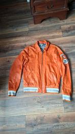 Nero Ebano leren heren jas maat 50 - Nieuwstaat, Overige kleuren, Maat 48/50 (M), Ophalen of Verzenden, Zo goed als nieuw