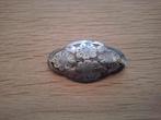 Zilveren broche met bloemmotief, 5.5 gram, 4 tot 7 cm, Gebruikt, Ophalen of Verzenden, Zilver
