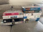 Partij puzzels (10st) 1000-2000 stukjes, Hobby en Vrije tijd, Denksport en Puzzels, Legpuzzel, Meer dan 1500 stukjes, Zo goed als nieuw