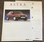 Opel Astra folder, 1991, Ophalen of Verzenden, Zo goed als nieuw, Opel