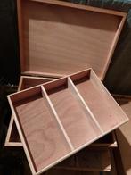 Vintage houten naaibox, Ophalen, Gebruikt