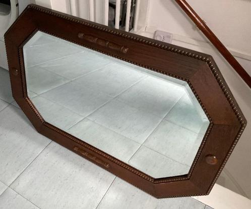 spiegel amsterdamse school stijl art deco jaren 30, Antiek en Kunst, Antiek | Spiegels, 50 tot 100 cm, Minder dan 100 cm, Rechthoekig
