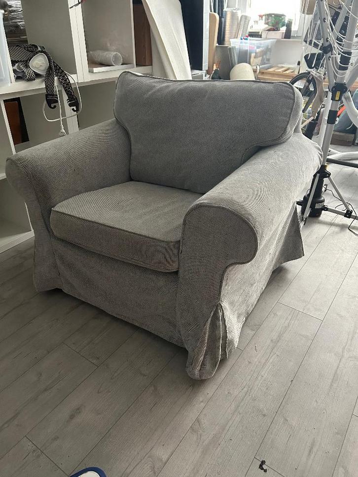 Fauteuil Ektorp, Huis en Inrichting, Fauteuils, Gebruikt, Stof, 75 tot 100 cm, 75 tot 100 cm, Ophalen