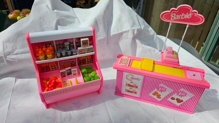 Vintage Barbie supermarkt uit 1991, Kinderen en Baby's, Speelgoed | Poppen, Zo goed als nieuw, Barbie, Ophalen