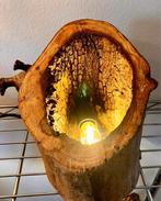 Open boomstronk-lamp, Huis en Inrichting, Nieuw, Ophalen of Verzenden, Landelijk, Minder dan 50 cm