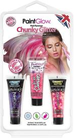 Chunky Glitter Gel - Schmink - Carnaval - Festival, Ophalen of Verzenden, Nieuw, Overige typen, Carnaval