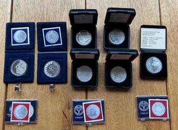 10 x 50 gulden munten in PROOF en FDC kwaliteit beschikbaar voor biedingen