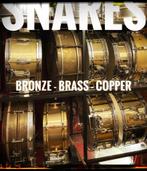 Bronze, Copper & Brass SNAREDRUMS vintage/pre-owned/new, Muziek en Instrumenten, Gebruikt, USA, Drums of Percussie, Ophalen of Verzenden