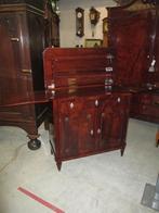 Oer 04771 ANTIEK hand gepolitoerd mahonie Empire klap buffet, Antiek en Kunst, Antiek | Meubels | Kasten, Ophalen