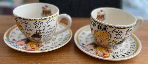 Blond Amsterdam 2 soepkommen met 2 borden nieuw, Huis en Inrichting, Keuken | Servies, Zo goed als nieuw, Kop(pen) en/of Schotel(s)