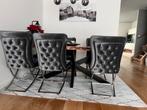 Eettafelstoelen(luxe stoelen), Huis en Inrichting, Stoelen, Ophalen, Gebruikt, Bruin, Vier