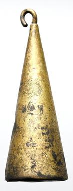 Antiek stel wekkergewichten voor Friese klok  b381, Antiek en Kunst, Antiek | Koper en Brons, Ophalen of Verzenden, Brons