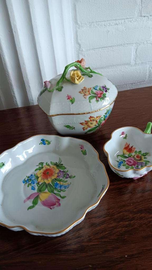 Herend bouquet de tulipe, Antiek en Kunst, Antiek | Servies compleet, Ophalen of Verzenden