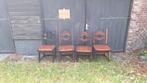 Eiken tafelstoelen, Huis en Inrichting, Stoelen, Ophalen, Gebruikt, Bruin, Hout