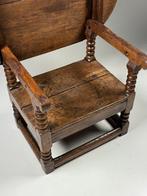 Engelse monk chair table eiken 18e eeuw, Ophalen