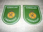 KONINKLIJKE LANDMACHT Stickers (2 x) Schild Vorm, Embleem of Badge, Nederland, Ophalen of Verzenden, Landmacht