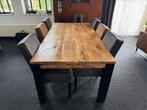 Eettafel en stoelen, Ophalen, Gebruikt, 150 tot 200 cm, 200 cm of meer