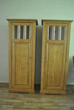 Wandkasten, 2 stuks, hout, 166 bij 65 bij 52 cm, Ophalen, Minder dan 150 cm, 150 tot 200 cm, 50 tot 75 cm