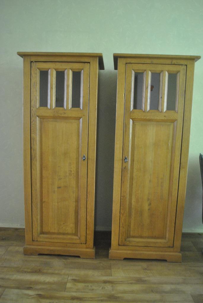 Wandkasten, 2 stuks, hout, 166 bij 65 bij 52 cm, Huis en Inrichting, Kasten | Wandmeubels, Gebruikt, 150 tot 200 cm, Minder dan 150 cm