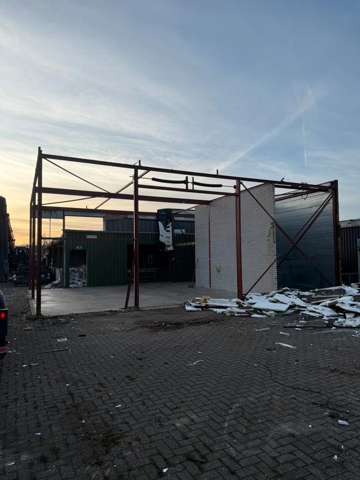 H-balk constructie bedrijfshal 12 x 10 x 4,8m (gedemonteerd), Doe-het-zelf en Verbouw, Metalen, Zo goed als nieuw, Ophalen