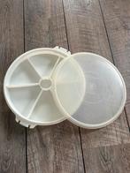 Tupperware hapjesschaal met deksel, Ophalen of Verzenden, Gebruikt, Crème, Overige typen