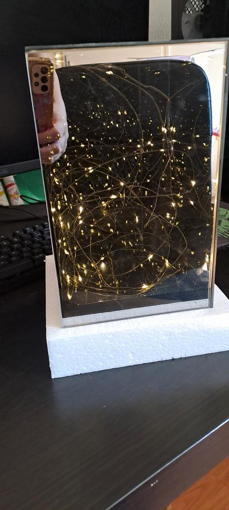 LED Cube Light - Sfeervolle Decoratie, Huis en Inrichting, Lampen | Hanglampen, Nieuw, Minder dan 50 cm, Glas, Ophalen