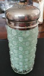 Engelse glazen poedersuiker strooier. Ananasglas., Antiek en Kunst, Ophalen of Verzenden