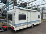 Hobby excellent easy  ufe de luxe 495 uit 2001  met stalling, Caravans en Kamperen, Caravans, Rondzit, Hobby, Frans bed, Particulier