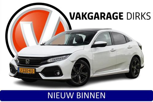 Honda Civic 1.0 i-VTEC Premium Aut. ✅ Pano ✅ Leder ✅ A, Auto's, Honda, Bedrijf, Te koop, Civic, ABS, Achteruitrijcamera, Adaptive Cruise Control