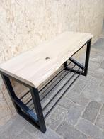 Schoenenrek nieuw | industrieel | eiken boomstamblad, Ophalen, Tafel en meer, Info@tafelenmeer.nl, Nieuw