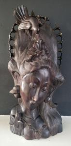 Te koop vintage houten beeld Indonesië, Antiek en Kunst, Ophalen of Verzenden