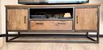 TV-Meubel Mangohout - Industrieel Design, Huis en Inrichting, Kasten | Televisiemeubels, Ophalen, 100 tot 150 cm, Teakhout, Zo goed als nieuw