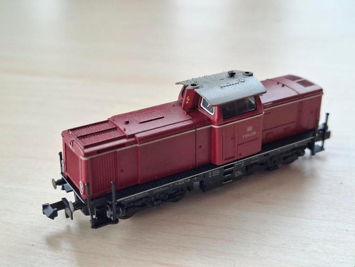 Fleischmann Piccolo V 100 2128, Hobby en Vrije tijd, Modeltreinen | N-Spoor, Gebruikt, Locomotief, Gelijkstroom of Wisselstroom