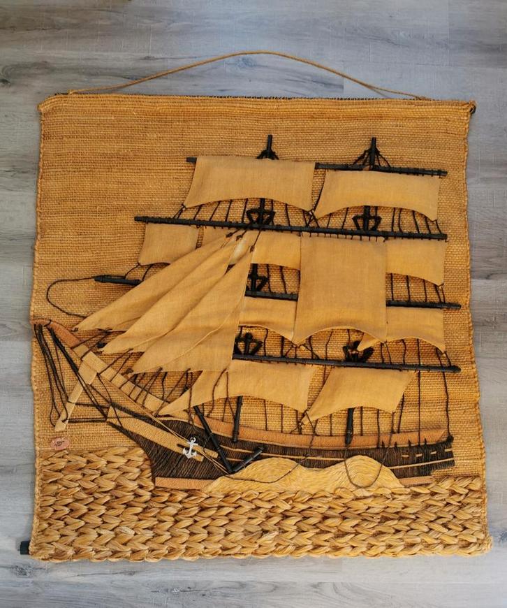 Don Freedman muurdecoratie retro vintage schip Mid Century, Verzamelen, Retro, Huis en Inrichting, Verzenden