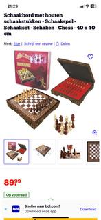Super mooie luxe schaakbord houtenkist, Ophalen of Verzenden, Zo goed als nieuw
