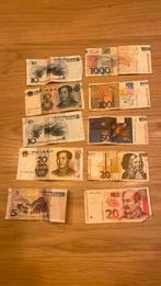 Geldbiljetten uit diverse landen, Postzegels en Munten, Bankbiljetten | Europa | Niet-Eurobiljetten, Ophalen of Verzenden