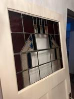 Glas in lood stompe binnendeur - 200x82,5cm, Doe-het-zelf en Verbouw, Deuren en Horren, Ophalen, Gebruikt, 80 tot 100 cm, Binnendeur