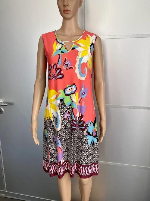 F598 Nieuw: Esqualo: jurk maat XS/S=34/36 jurkje roze/wit, Kleding | Dames, Jurken, Nieuw, Maat 34 (XS) of kleiner, Roze, Knielengte