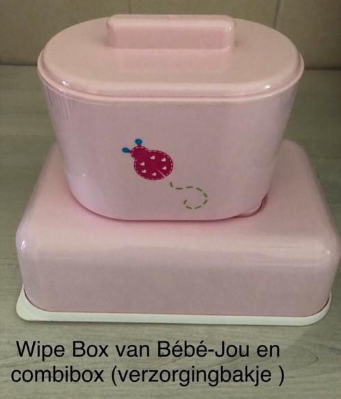 Wipe Box van Bébé-Jou en combibox (verzorgingbakje ), Kinderen en Baby's, Badjes en Verzorging, Zo goed als nieuw, Bébé-jou, Ophalen of Verzenden