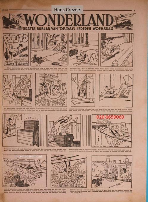 gezocht stripblad Wonderland 1937 1938 1939 1940 1941 1942, Boeken, Stripboeken, Gelezen, Eén stripboek, Verzenden