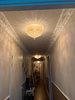 Swarovski Plafondlamp Kristal Goud (3 stuks), Huis en Inrichting, Lampen | Kroonluchters, Ophalen, Gebruikt, Glas