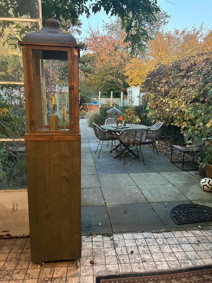 Grote Windlichten op Sokkel - 1.80m, Huis en Inrichting, Woonaccessoires | Kandelaars en Kaarsen, Zo goed als nieuw, 75 cm of meer