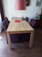 eettafel 220x90, Huis en Inrichting, Tafels | Eettafels, Ophalen, Overige materialen, Gebruikt, 200 cm of meer