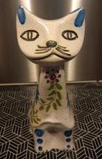 Kat porselein beeld vintage 23cm, Verzamelen, Beelden en Beeldjes, Ophalen, Zo goed als nieuw, Dier