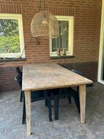 Houten (tuin) tafel, gratis af te halen, Huis en Inrichting, Tafels | Eettafels, Ophalen, Gebruikt, 100 tot 150 cm, Eikenhout