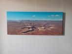 canvas doek landschap amerika canada 120x50cm, Overige typen, Zo goed als nieuw, 100 tot 125 cm, 50 tot 75 cm